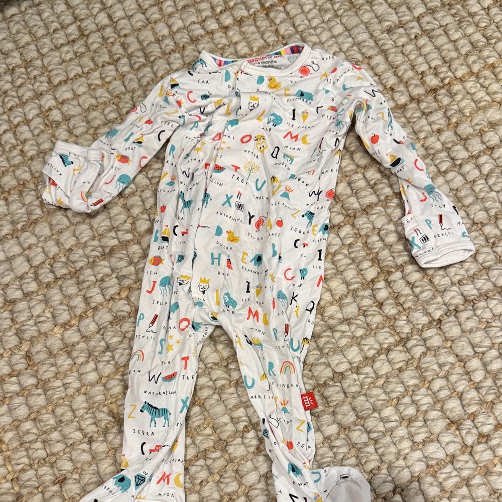 Magnetic Me White Alphabet Kids One Piece